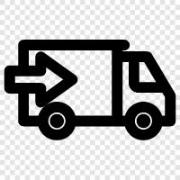 delivery, truck, delivery service, trucking icon svg