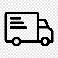 delivery, truck, delivery man, truck driver icon svg