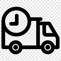 delivery, truck, delivery service, trucking icon svg