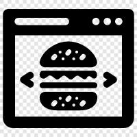 delivery food, fast food, take out food, order food icon svg