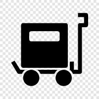 Lieferung, Warenkorb, Versandwagen, OnlineBestellung symbol