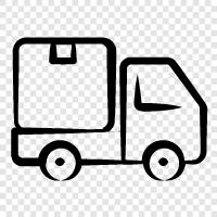 delivery, truck, cargo, transportation icon svg