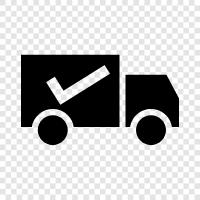 delivery service, courier, delivery man, delivery truck icon svg