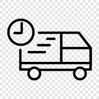 delivery truck, truck delivery, cargo van, cargo truck icon svg