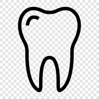 diş, diş bakımı, diş ipi, diş bakım ürünleri ikon svg