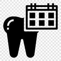 diş randevusu, dental ofis, dental bakım, dental hizmetler ikon svg