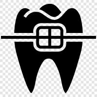 dental braces, orthodontic braces, Invisalign, braces icon svg