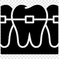 dental braces, orthodontic braces, retainer brackets, braces icon svg