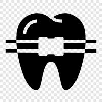 dental braces, orthodontic braces, Invisalign braces, braces icon svg