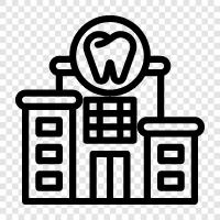 dental clinic, dental care, dental office, dental services icon svg