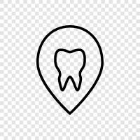 Dental Clinics, Dental Offices., Dental Location icon svg