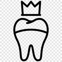 dental crown, dental restoration, tooth restoration, dental crowns icon svg