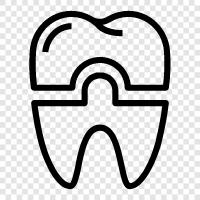 dental crown, tooth crown, dental restoration, dental implants icon svg
