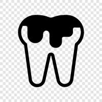 diş, dental plak, dental hastalık, dental çürükler ikon svg