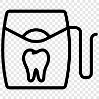 dental floss, dental hygiene, flossing, oral hygiene icon svg