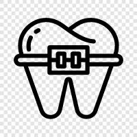 dental implants, dental braces, orthodontics icon svg