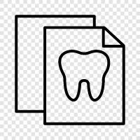 Дантист, Дентист, Dentist Records, Dental Records Search Значок svg