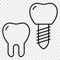 Dentist, Teeth, Implants, Dentures icon svg