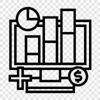 descriptive statistics, inferential statistics, hypothesis testing, correlation icon svg