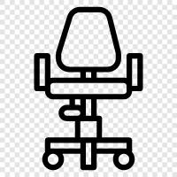 desk chair, leather chair, executive chair, highback chair icon svg