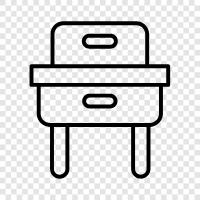 desk, workstation, computer desk, laptop stand icon svg