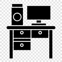 desk, writing, desk for writing, writing desk for office icon svg