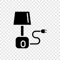 desk lamp, desk light, work light, task light icon svg