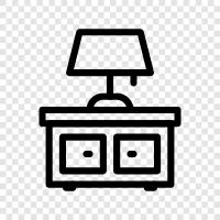 Desk Lamp For Reading, Desk Lamp With Writing, Desk Lamp icon svg