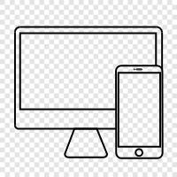 Desktop, laptop, phone, mobile icon svg