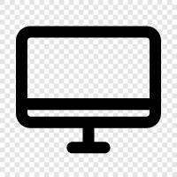 Desktop Monitor, Laptop Monitor, Monitor Software, Monitor Hardware icon svg