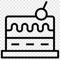 dessert, birthday, celebration, Cake icon svg