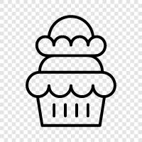 dessert, sweet, sugar, bakery icon svg