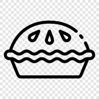 dessert, pastry, tart, Pie icon svg