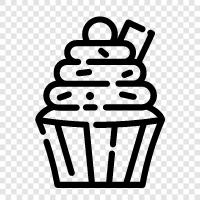 dessert, cake, frosting, icing icon svg