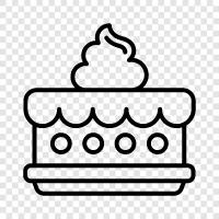 dessert, sweet, birthday, happy birthday icon svg