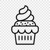 dessert, sugar, cake, baking icon svg