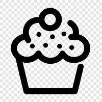 dessert, sweet, frosting, cake icon svg