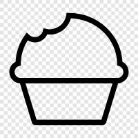 dessert, baked goods, sweet, sugar icon svg