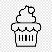 dessert, sweet, cake, sugar icon svg