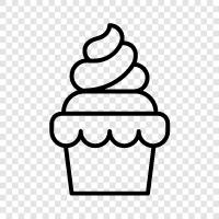 dessert, sweet, sugar, cake icon svg