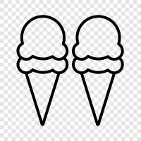 dessert, ice cream, flavors, soft serve icon svg