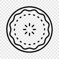 dessert, dessert recipes, pie crust, pie filling icon svg