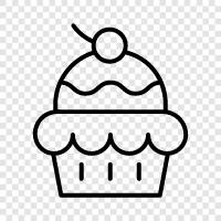 dessert, sweet, creamy, smooth icon svg