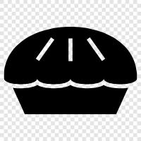 Dessert, süß, Gebäck, Kuchenkruste symbol