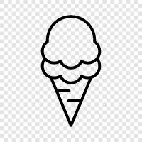 Desserts, Confections, Treats, Ice Cream icon svg