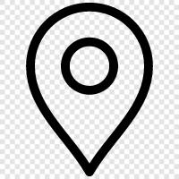 device, navigation, tracking, location icon svg