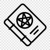 devil book, satanic book, the devil, the satanic bible icon svg