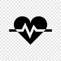 Diagnostik, Medizin, EKG, Elektrokardie symbol