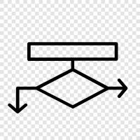 diagram, flowcharting, diagramming, process icon svg