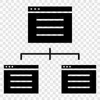 Diagramm, Fluss, Prozess, Organisation symbol